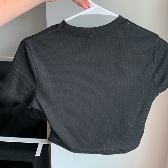 Cute Shein Black Crop Top - Picture 2 of 2